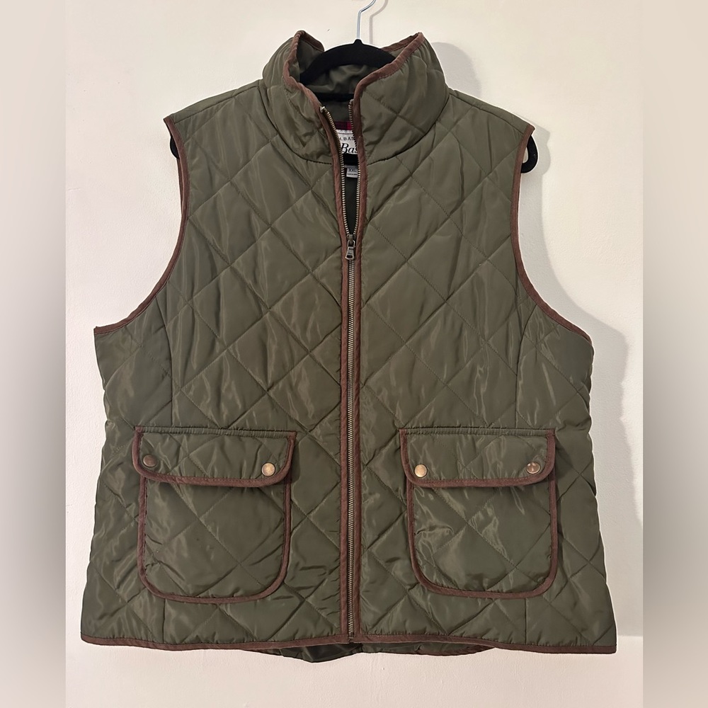 Army Green G.H. Bass Riding Style Vest